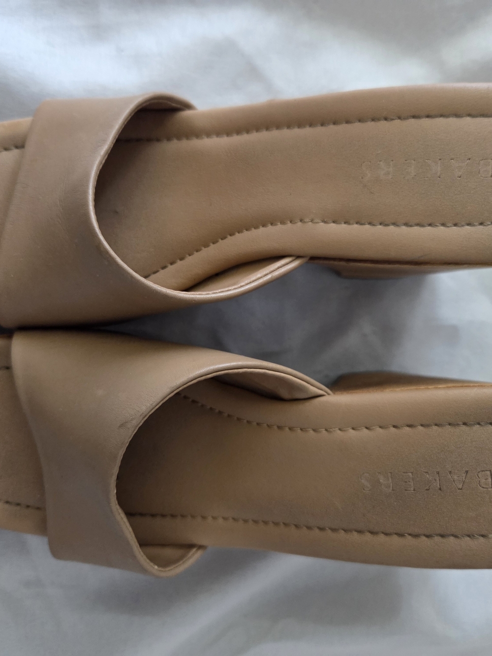 Bakers Taupe Platform Wedge Slide Clogs - Picture 6 of 9